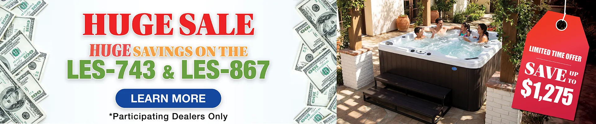 Calspas hot tub being used in a family setting - Montpellier